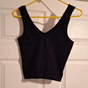 Classic Black Women's Crop Tanktop